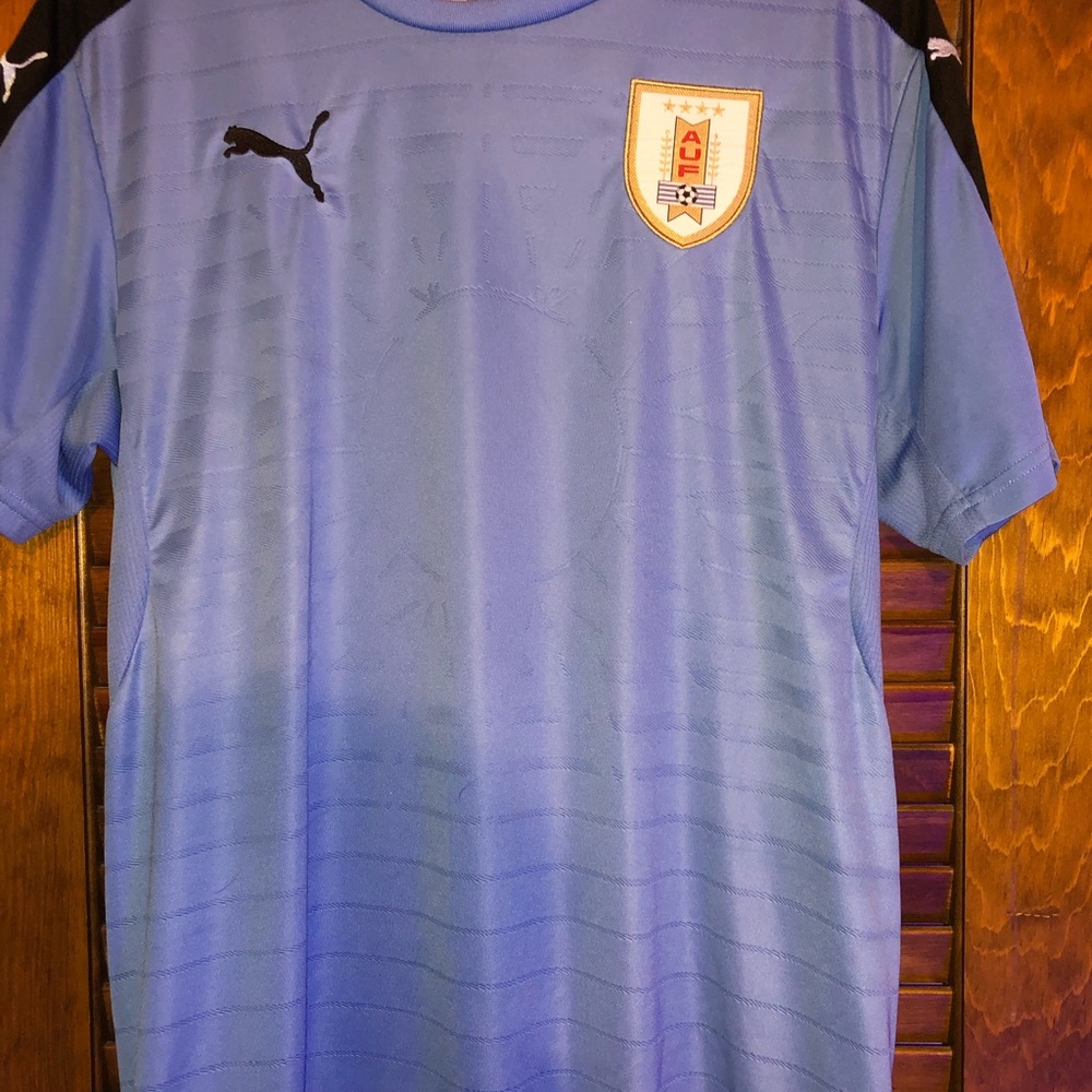 2018 Uruguay World Cup home jersey.